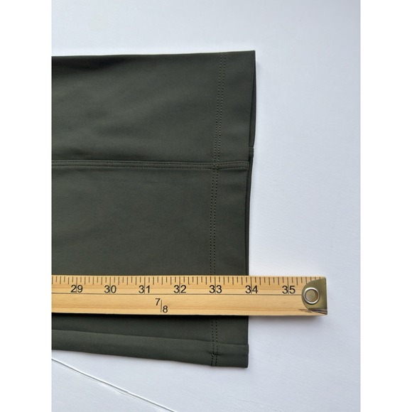 Athleta Delancey Straight Leg Pant Sz LT Aspen Olive Green Pull On Stretch City - Picture 12 of 16